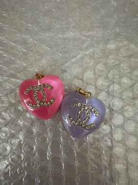 charm zipper  pull large 2pieces
